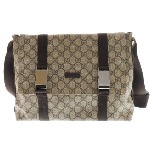 Gucci Bag Shoulder Messenger Beige Brown Supreme GG Bag - Picture 1 of 6